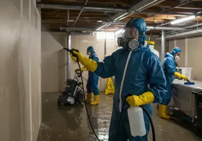 Basement Sanitization and Antimicrobial Treatment process in Superior, CO